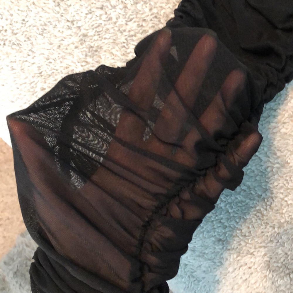 Mesh Ruffled Pants - Picture 2 of 3
